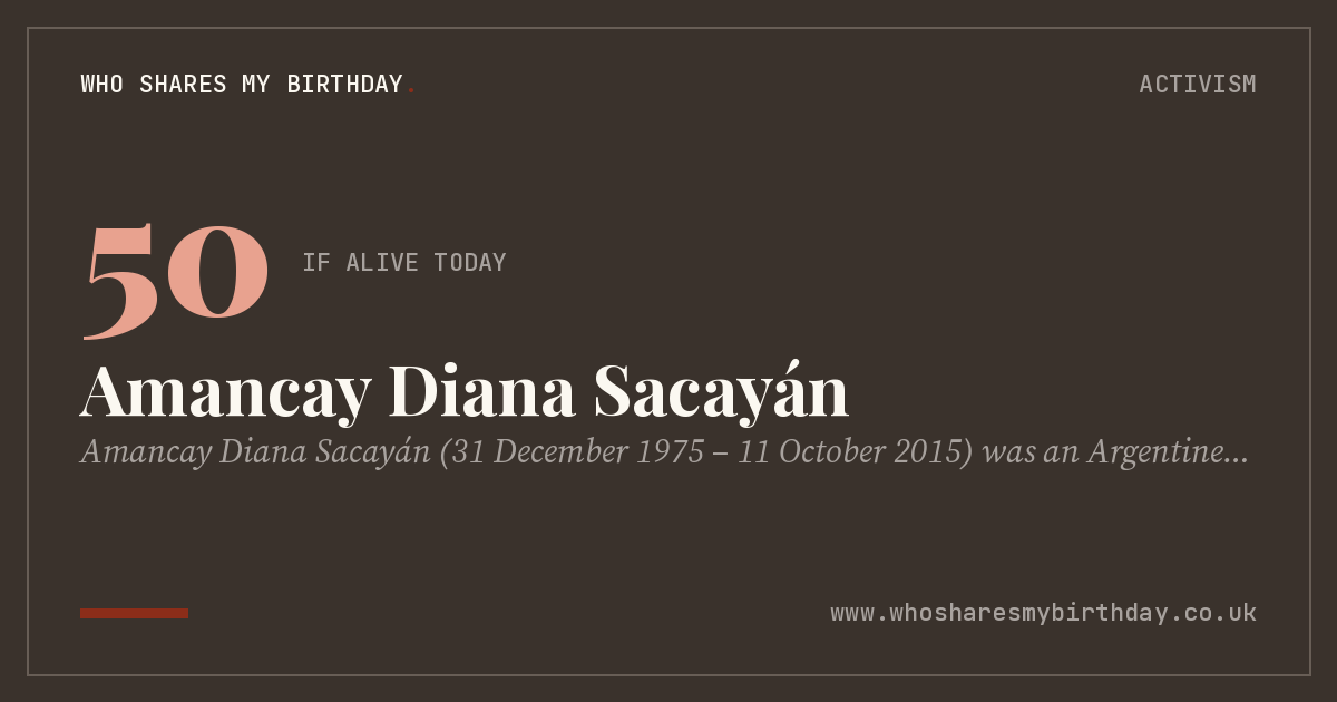 Amancay Diana Sacayán