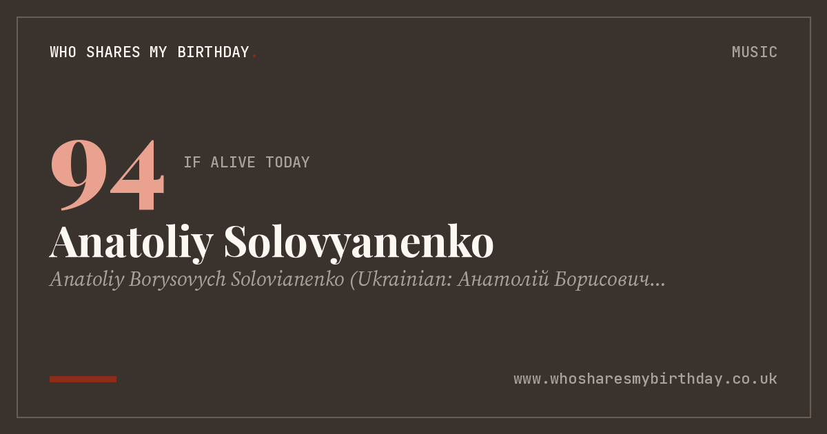 Anatoliy Solovyanenko