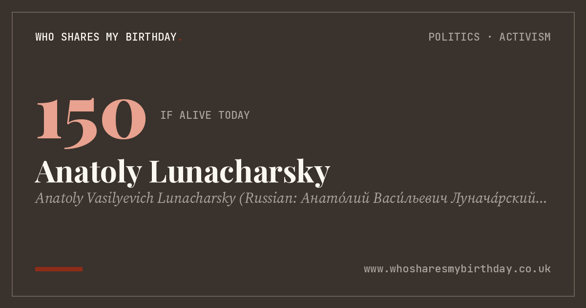 Anatoly Lunacharsky
