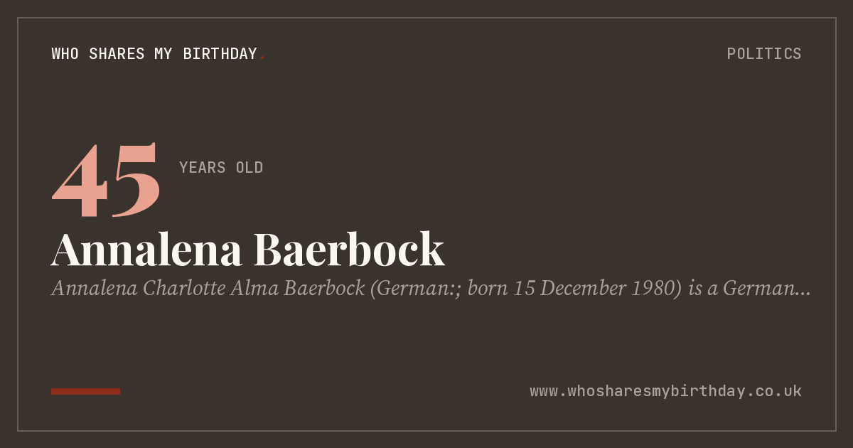 Annalena Baerbock
