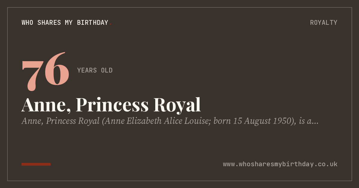 Anne, Princess Royal