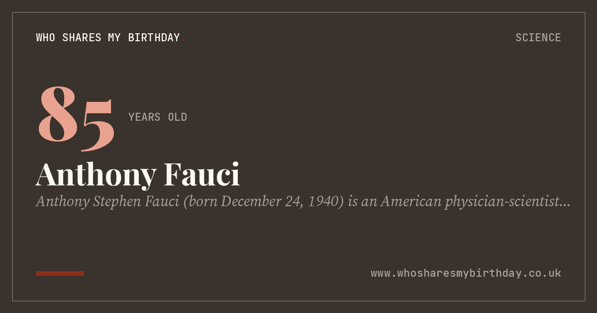 Anthony Fauci