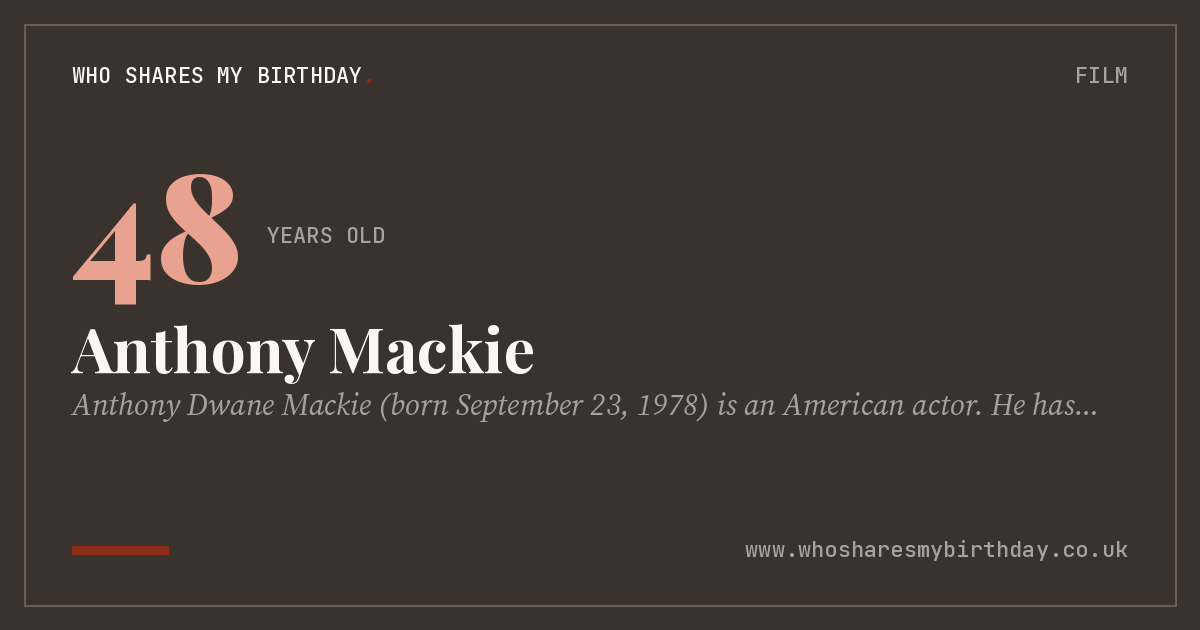Anthony Mackie