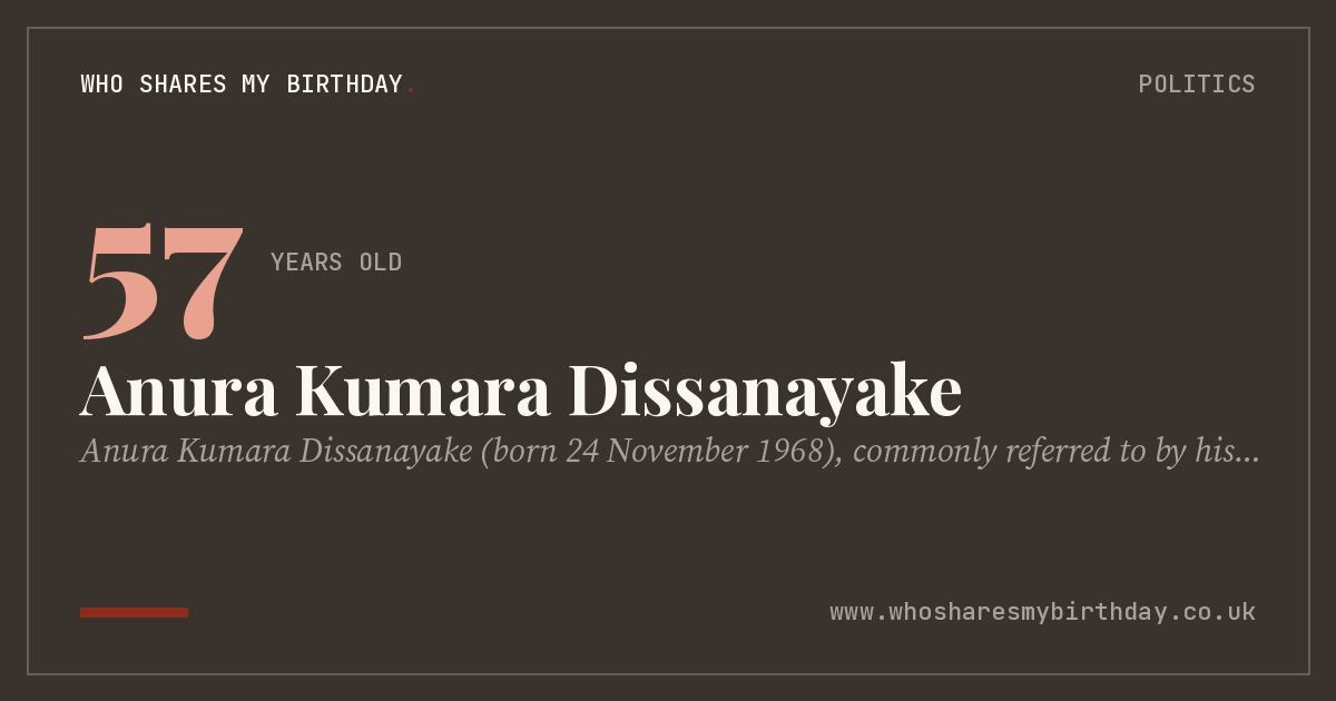 Anura Kumara Dissanayake