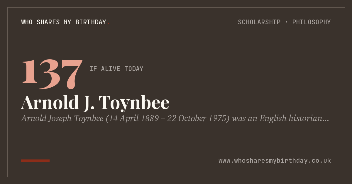 Arnold J. Toynbee
