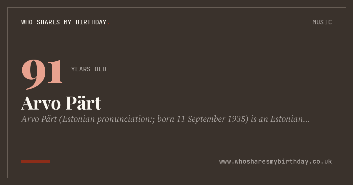 Arvo Pärt