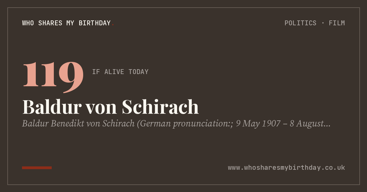 Baldur von Schirach