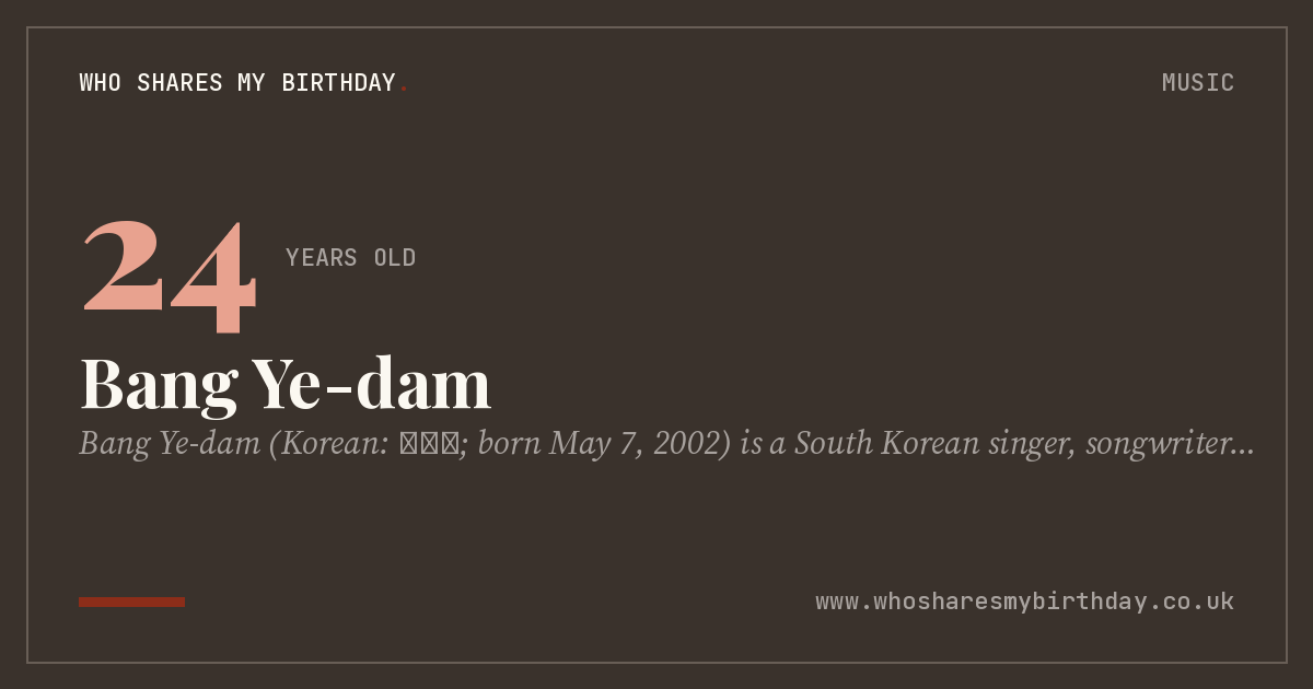 Bang Ye-dam