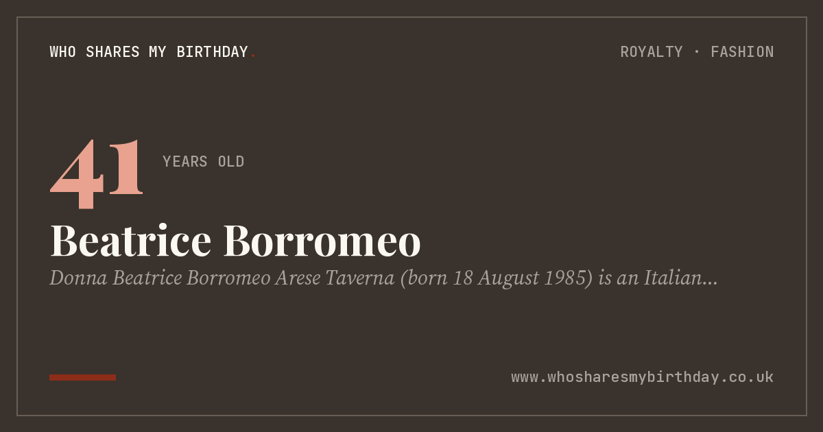 Beatrice Borromeo