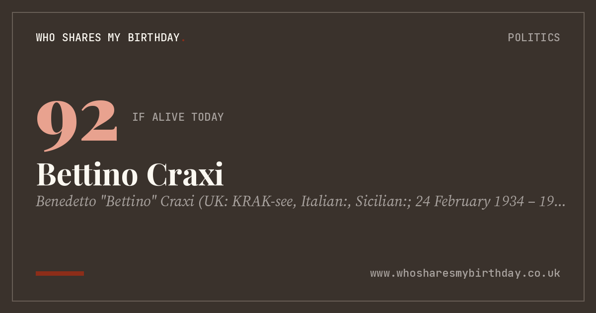 Bettino Craxi