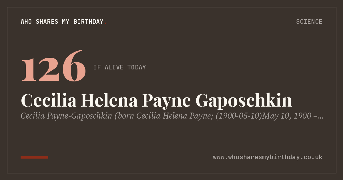 Cecilia Helena Payne Gaposchkin
