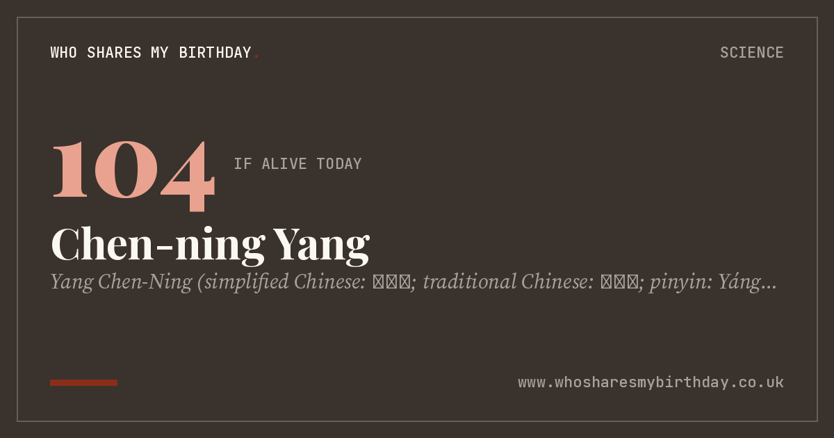 Chen-ning Yang