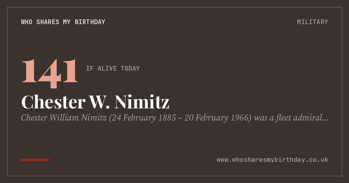 Chester W. Nimitz