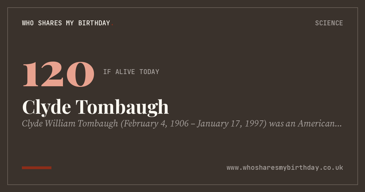 Clyde Tombaugh