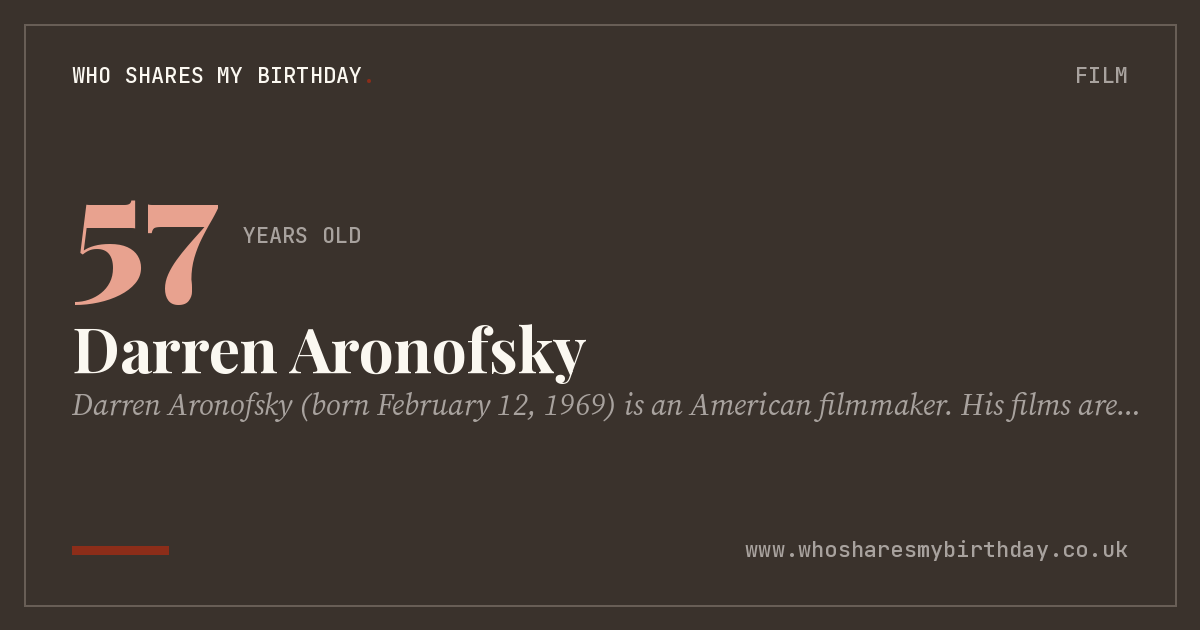 Darren Aronofsky