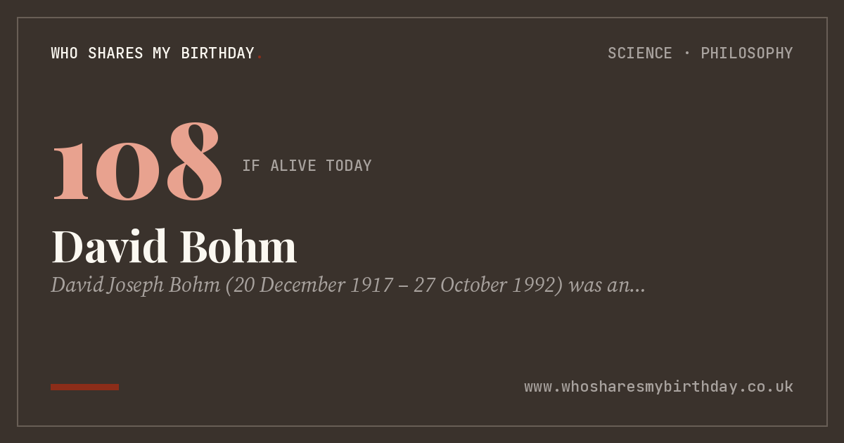 David Bohm