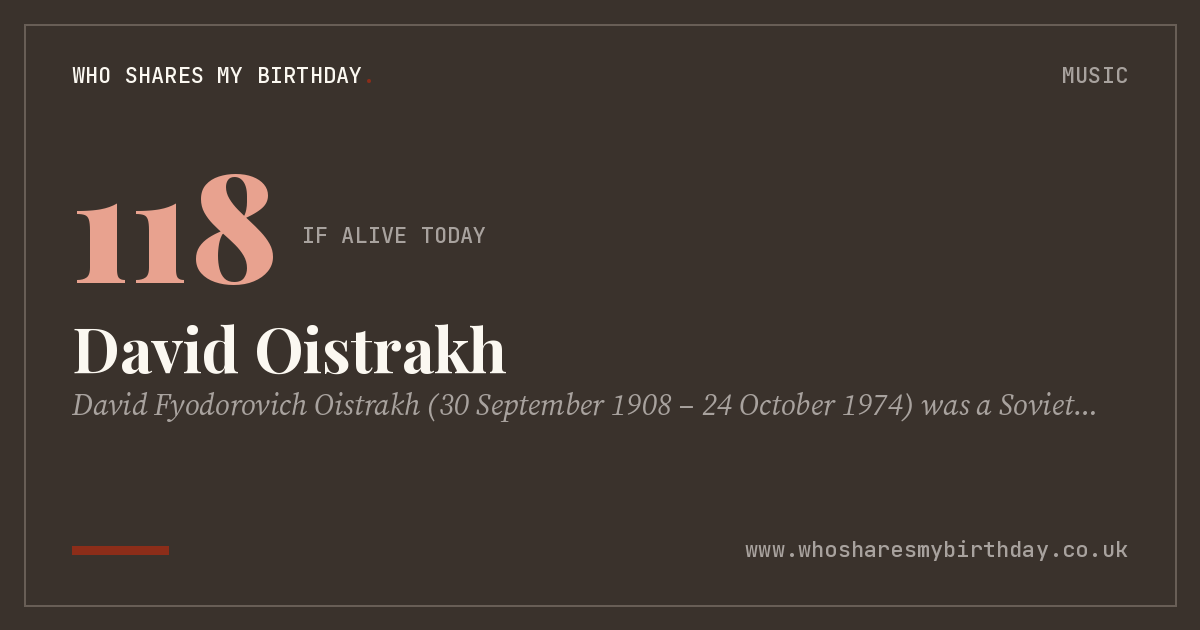 David Oistrakh