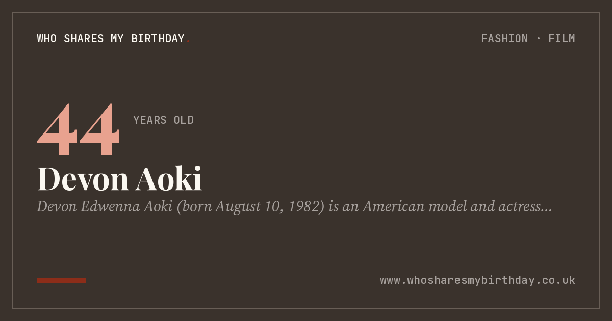 Devon Aoki
