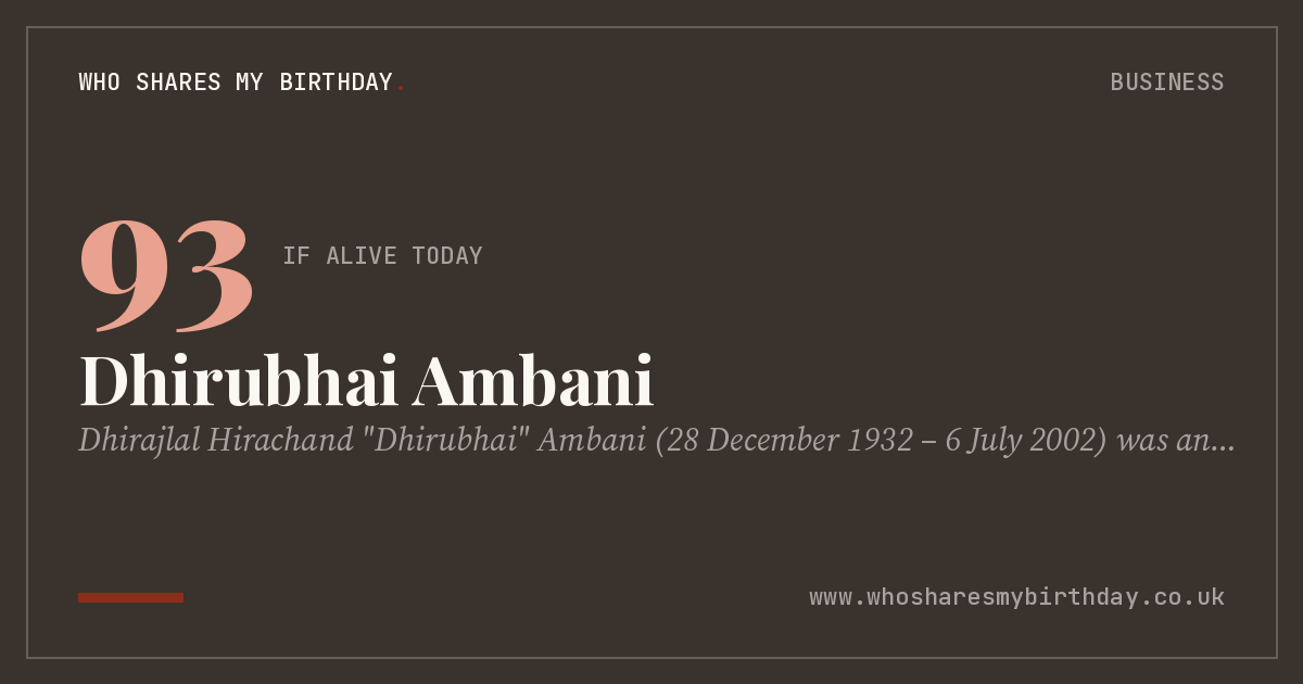 Dhirubhai Ambani