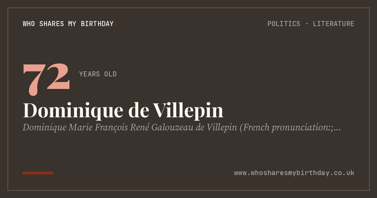 Dominique de Villepin