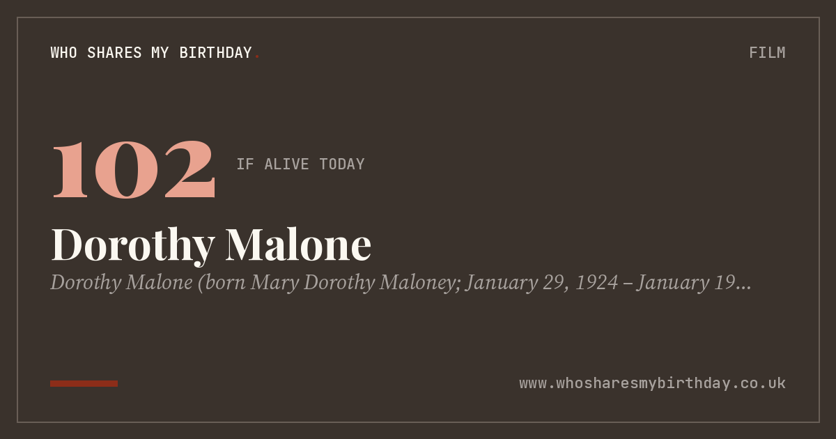 Dorothy Malone