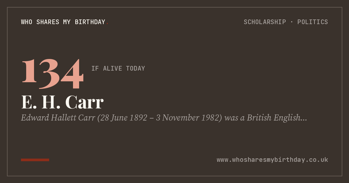 E. H. Carr