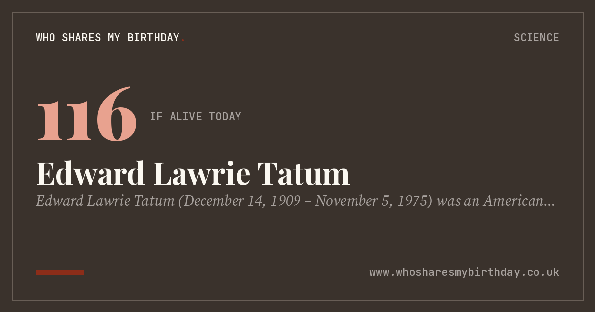 Edward Lawrie Tatum