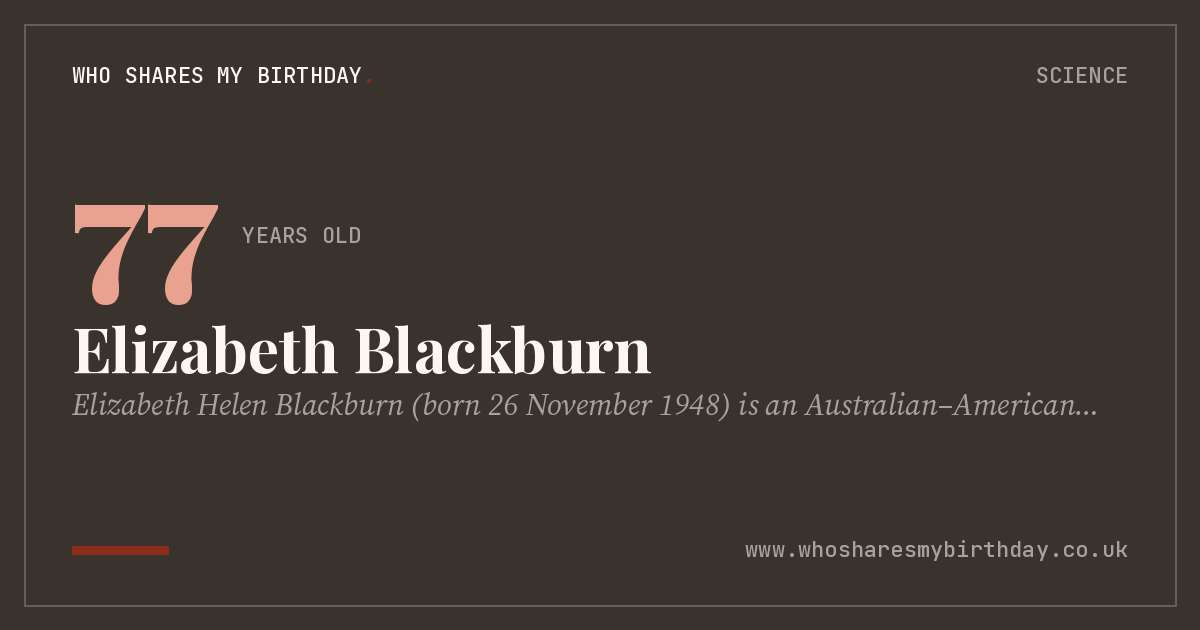 Elizabeth Blackburn