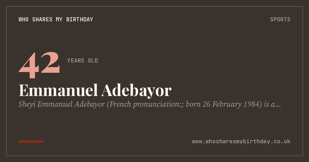 Emmanuel Adebayor