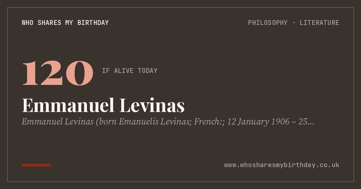 Emmanuel Levinas