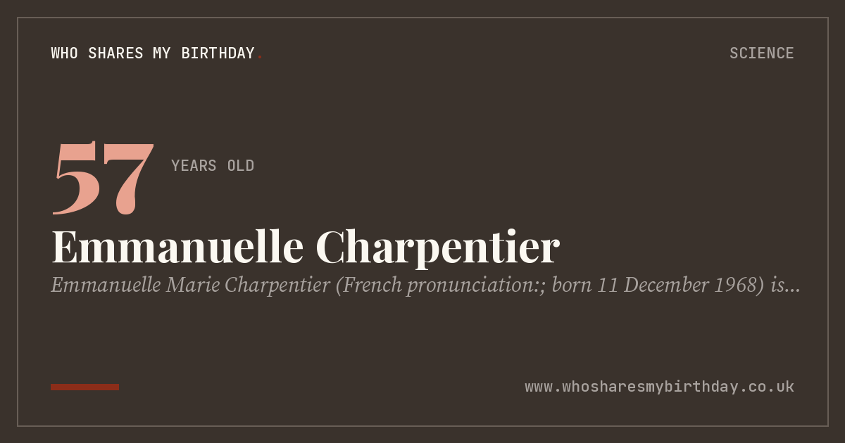 Emmanuelle Charpentier