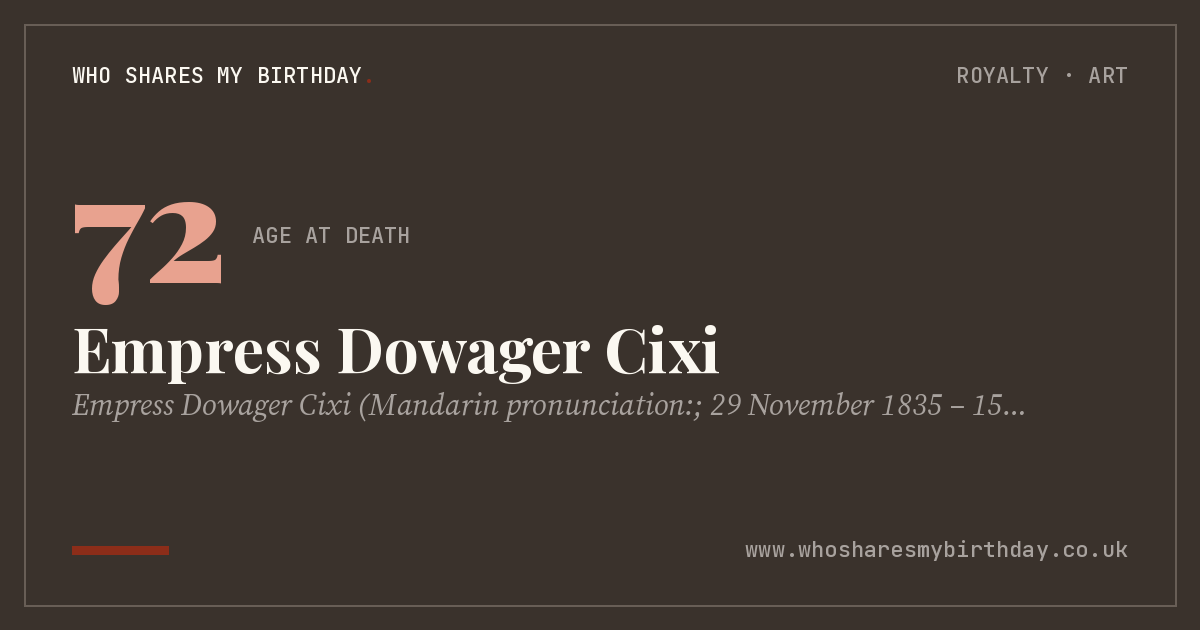 Empress Dowager Cixi