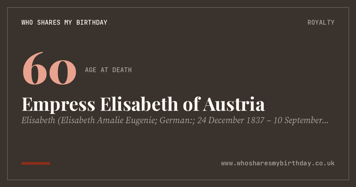 Empress Elisabeth of Austria