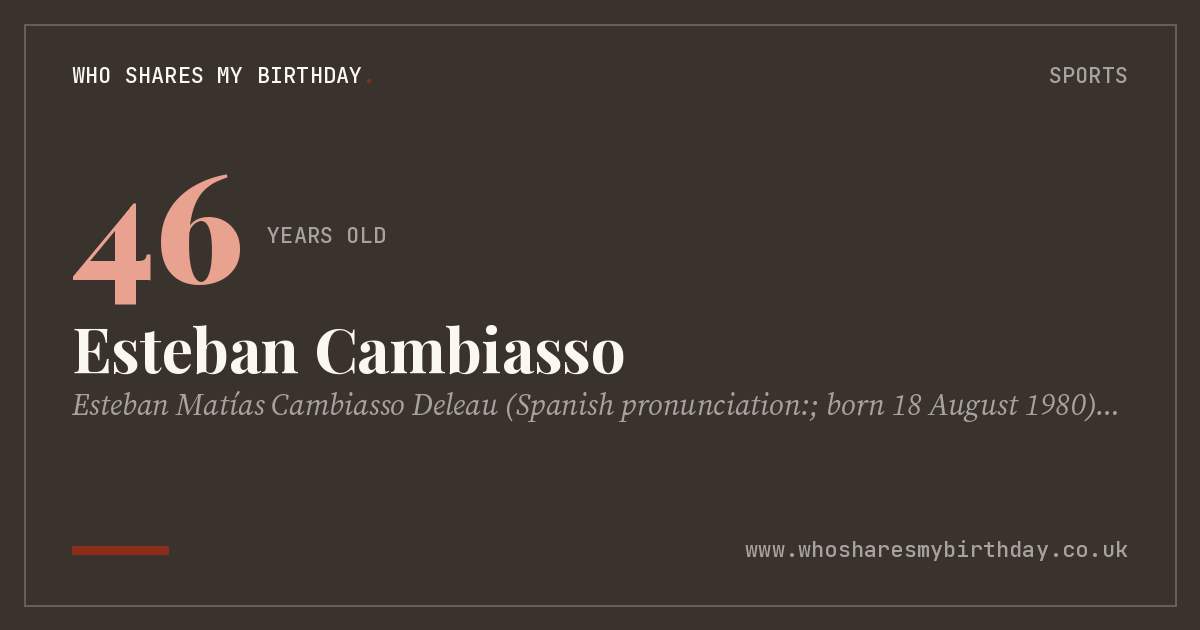 Esteban Cambiasso