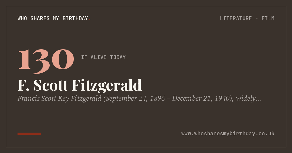 F. Scott Fitzgerald
