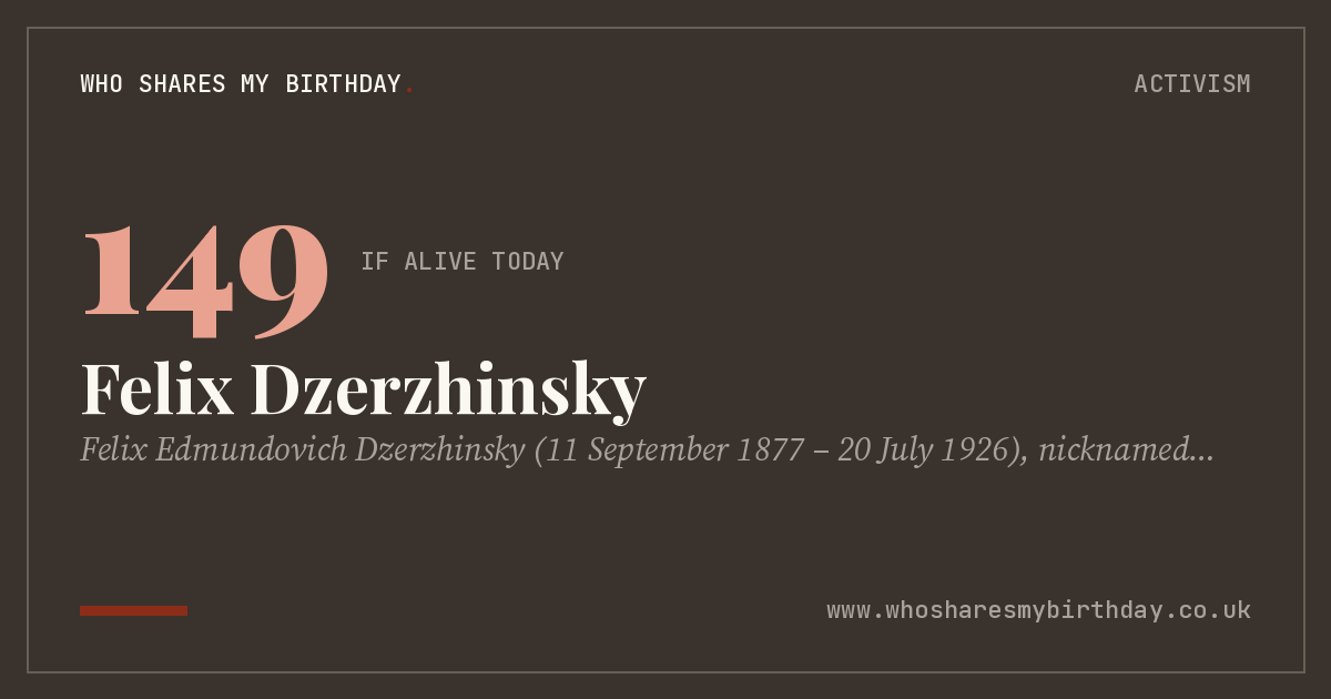 Felix Dzerzhinsky