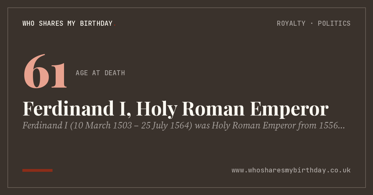Ferdinand I, Holy Roman Emperor