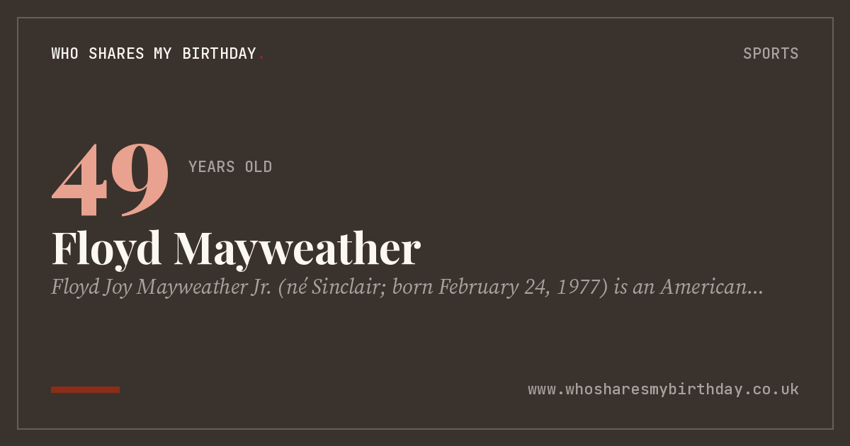Floyd Mayweather