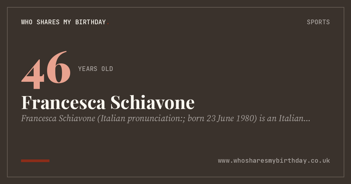 Francesca Schiavone