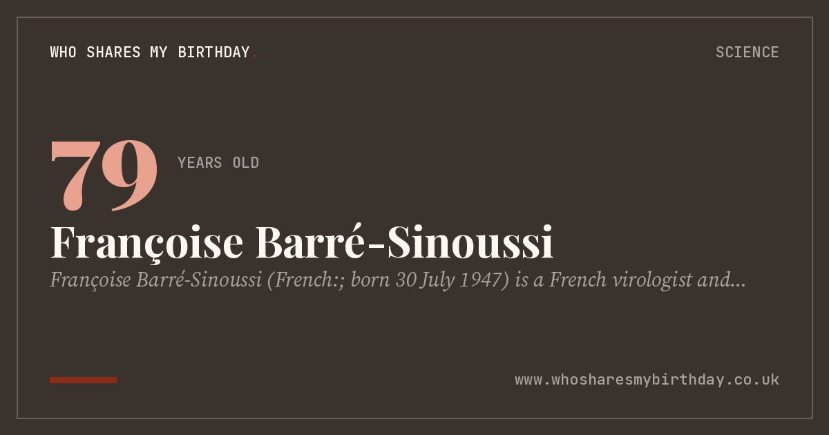 Françoise Barré-Sinoussi