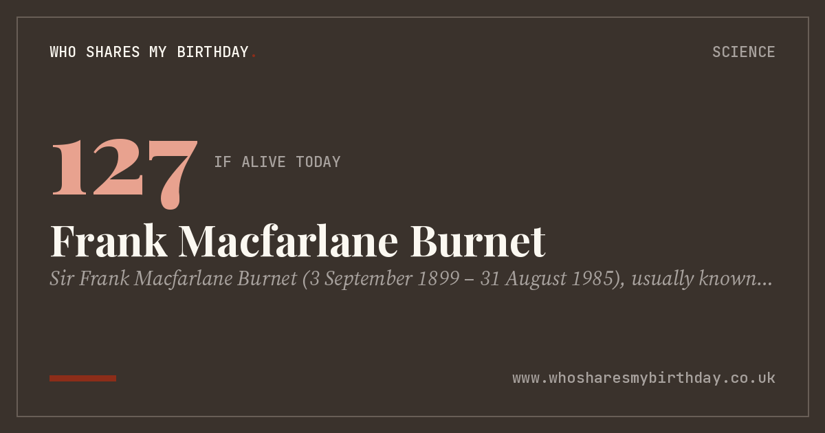 Frank Macfarlane Burnet