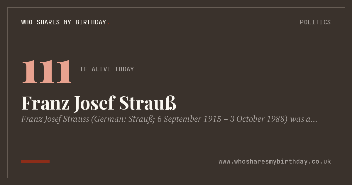 Franz Josef Strauß