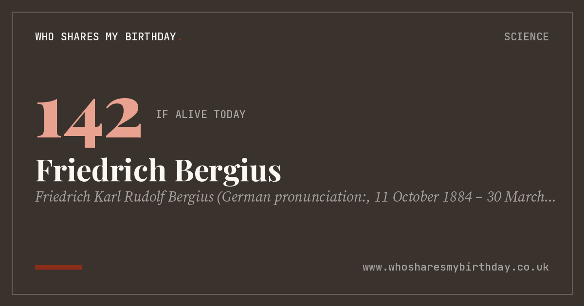 Friedrich Bergius