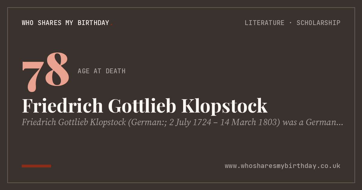 Friedrich Gottlieb Klopstock