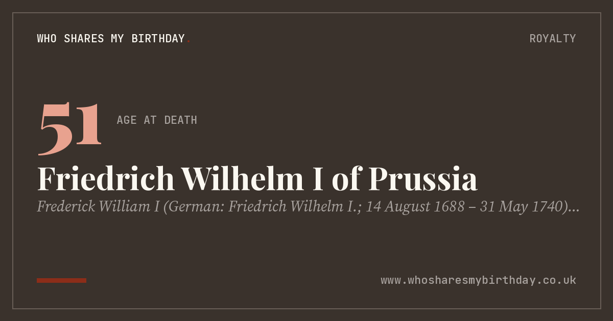 Friedrich Wilhelm I of Prussia