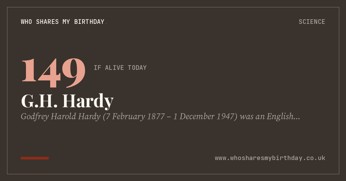 G.H. Hardy