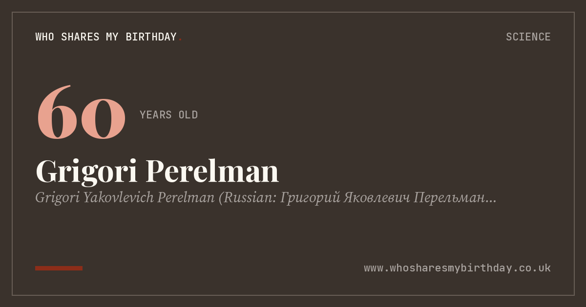 Grigori Perelman