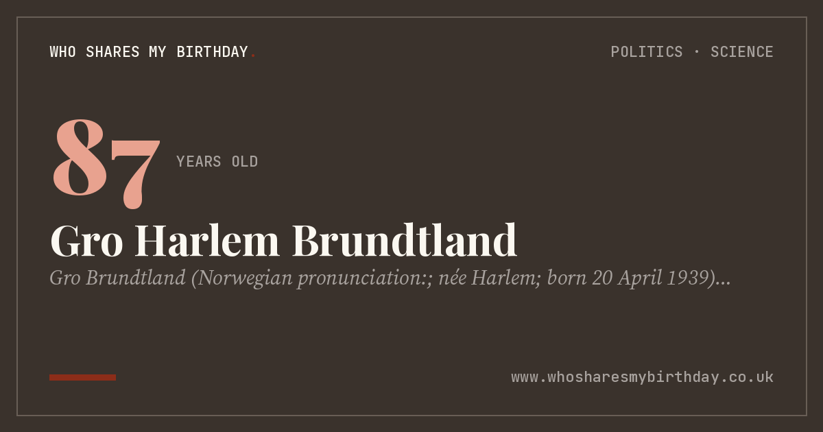 Gro Harlem Brundtland