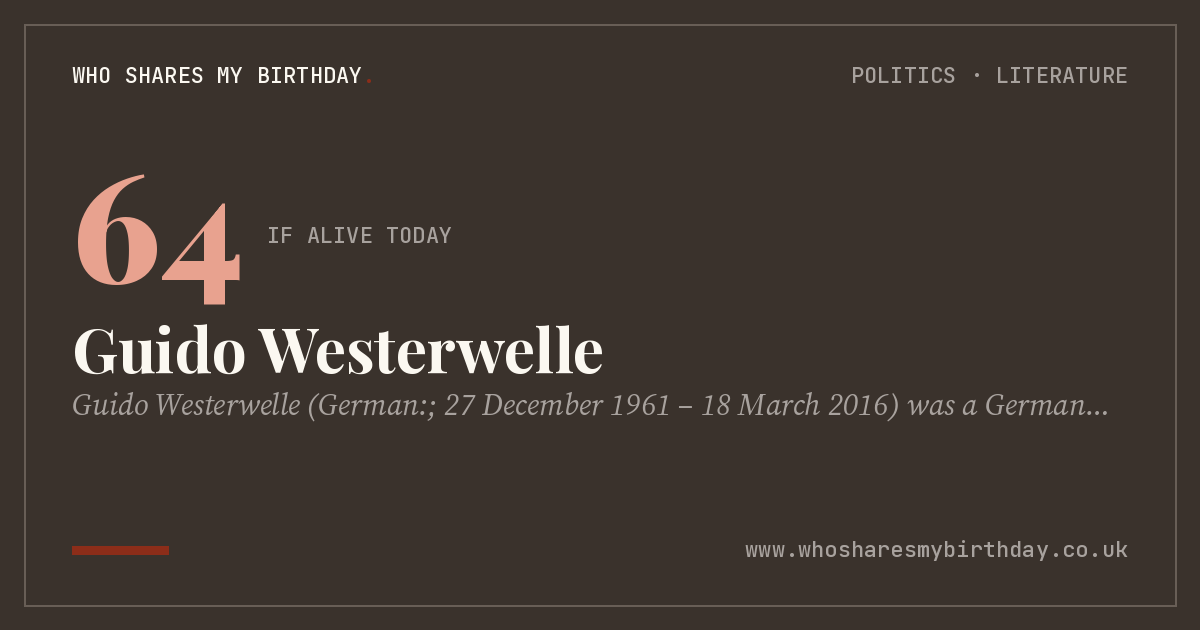 Guido Westerwelle