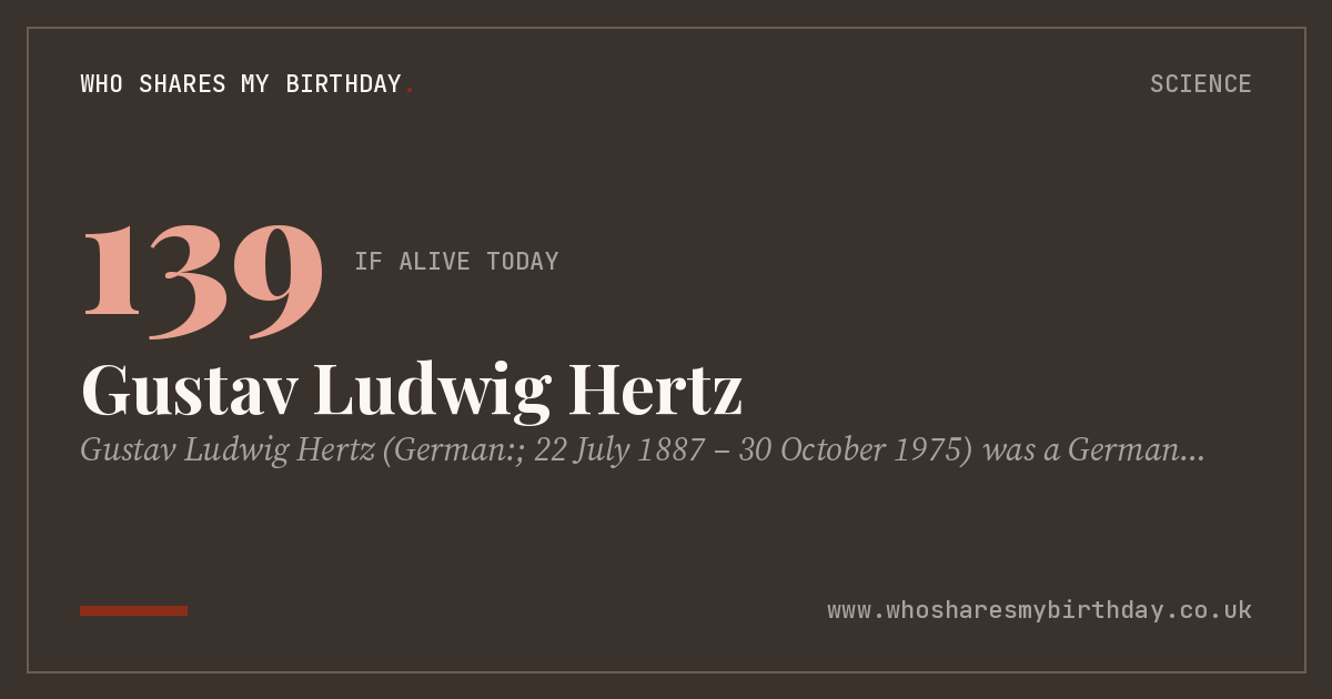 Gustav Ludwig Hertz